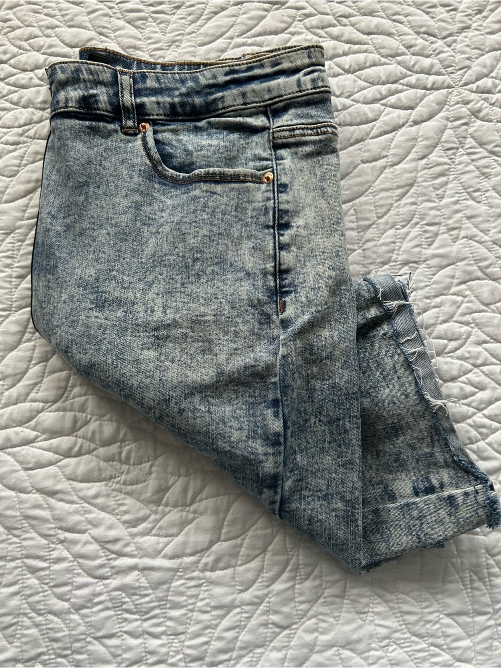 Love & Legend Denim Skirt Acid Wash Blue Size 14 Excellent Condition